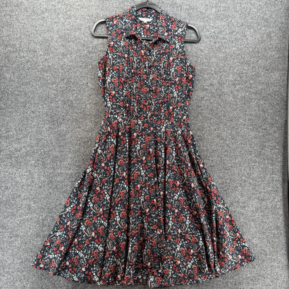 Nanette Lepore Dress Womens 4 Floral Button Up Boho Cottagecore Peasant Western